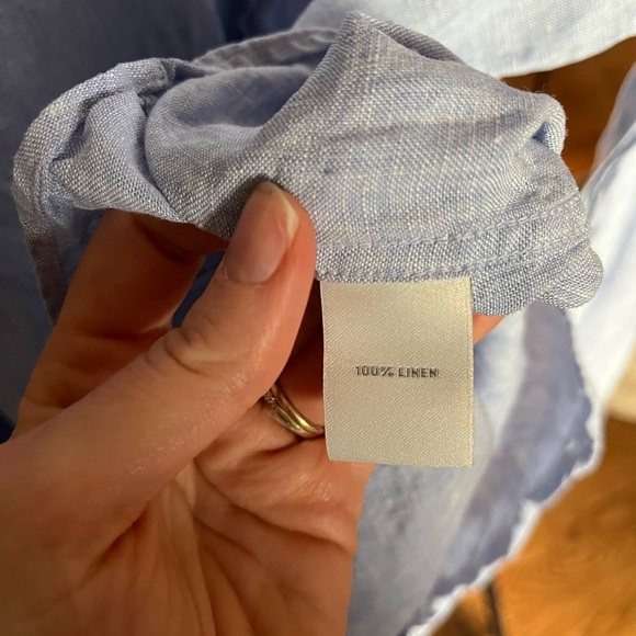 Murano Baird McNutt Men's Linen Button Down Shirt - Size M, Excellent Condition - Picture 4 of 6